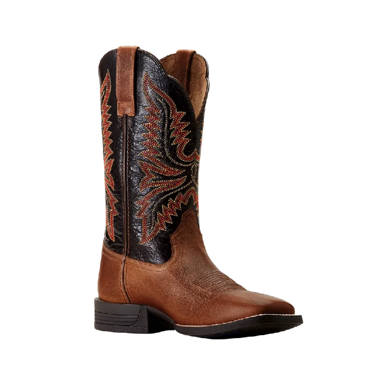 Ariat Men's Brush Creek Cowboy Mesa Than Thunder Brown Boot