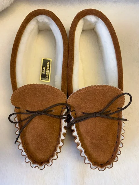 Sheepskin Lined Moccasin with Hard Sole | Arthur