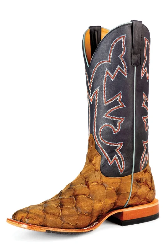 Horse Power by Anderson Bean Mens Honey Filet Leather Cowboy Boots