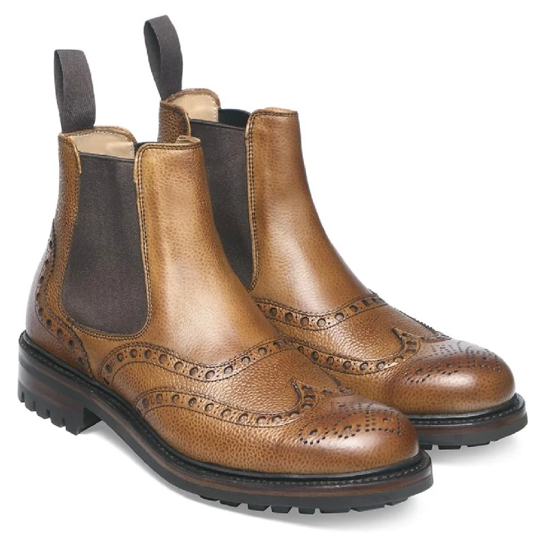 Cheaney Tamar C Chelsea Boot in Almond Grain Leather