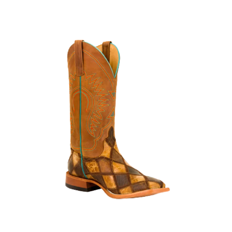 Horse Power Men's Patchwork Western Square Toe Boot