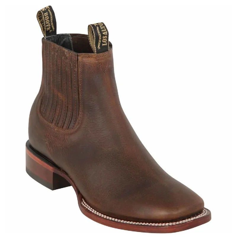 Nuez Brown Short Cowboy Boots