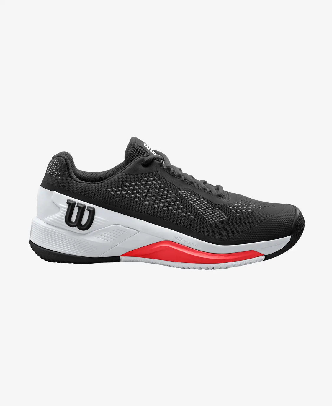 Wilson Men's Rush Pro 4.0 (Black/White/Red)