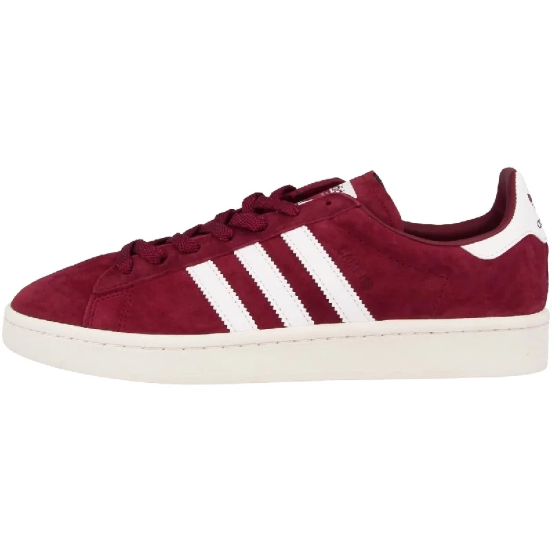 adidas Herren Campus Sneaker, Rot (Collegiate Burgundy/Footwear Chalk White), 45 1/3 EU