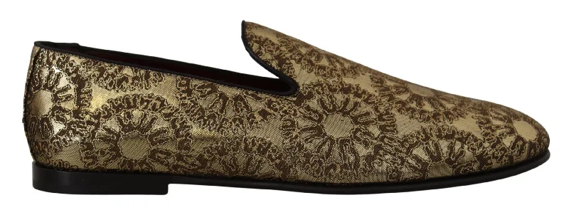 Dolce & Gabbana  Tone Loafers Slides Dress Men's Shoes