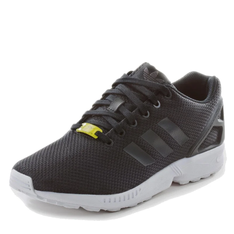 adidas ZX Flux, Unisex-Erwachsene Sneakers, Schwarz (Black/Black/White), 42 EU