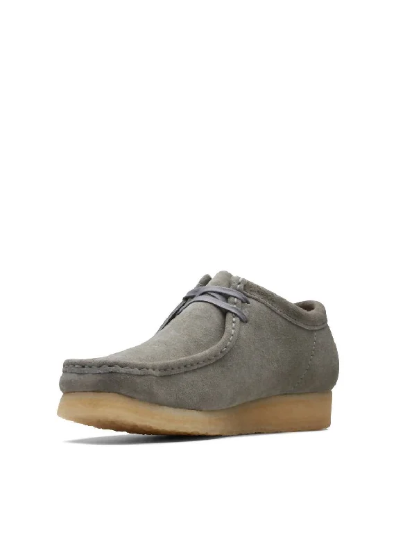 Men's Wallabee Loafer In Grey Suede