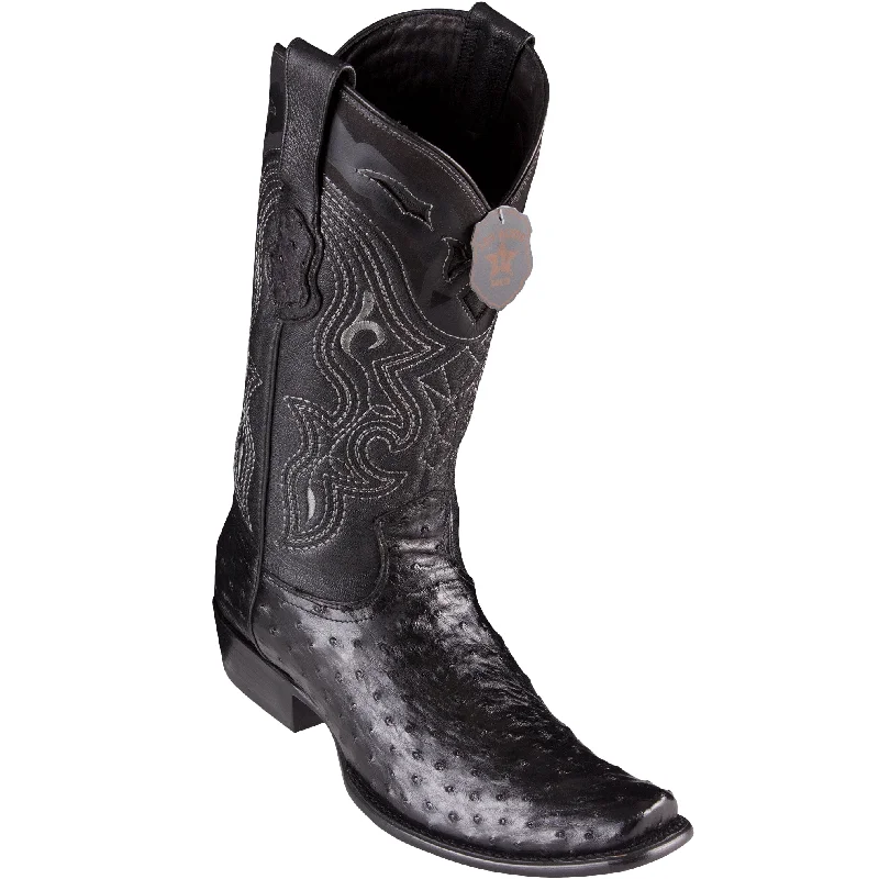 Black Ostrich Cowboy Boots