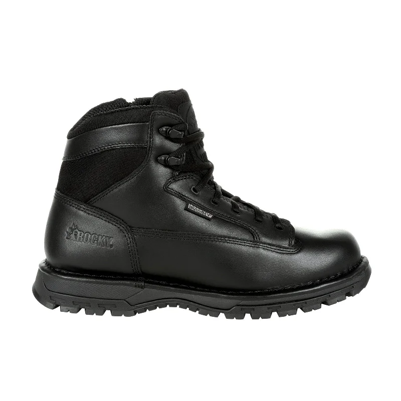 Rocky Portland 6" Size Zip Waterproof RKD0071 Mens Black Tactical Boots