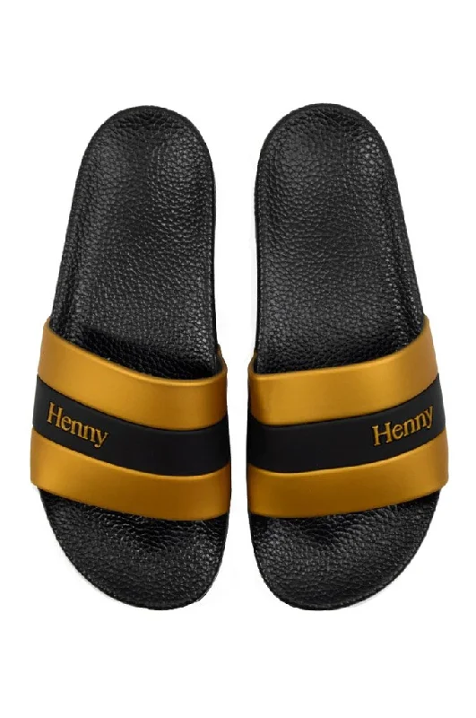 Henny Apparel Stripe Slides Sandals