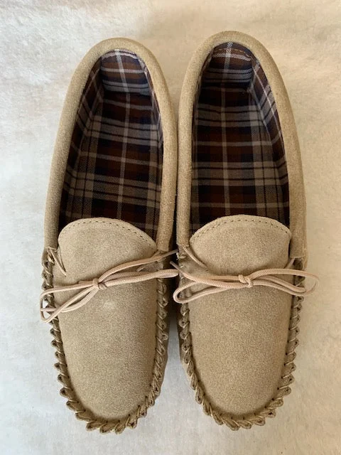 Suede Moccasin with Fabric Lining & Soft Sole | Mark