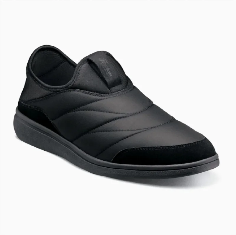 Java Nylon Moc Toe Slip On In Black